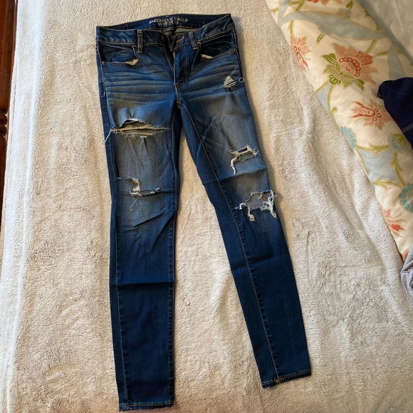 Medium Wash Ripped Jeans - Picture 3 of 7